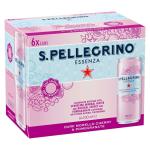 S. PELLEGRINO Dark Morello Cherry and Pomegranate Sparkling Mineral Water, 330 ml (Pack Of 6) Imported