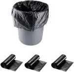 TARGET HYGIENE Garbage Bag /Dustbin Bags/Trash Bags - Medium - 19x21 inches - Pack of 6, Black - (30 Bags Per Roll)