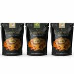 GOURMADE SOULFUL SNACKING Pita Chips Snacking Combo of 2 Roasted Garlic, Olive & Herbs (375gm)