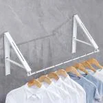 Kayru Retractable Clothes Rack-Laundry Room Drying Rack Wall Mounted Clothes Hanger Foldable, Wall Mount, Folding Clohes Wall Hanger Home Storage Organizer(1 pcs)