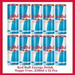 Red Bull Energy Drink, Sugar Free, 250 ml (Pack of 12)