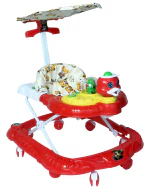 Evoshine Baby Ducky Walker - Foldable Design with Parent Handle Rod and Big Comfortable Seat Cushion for Babies 6-18 Months - Perfect Baby Toy and Walking Support for Boys and Girls