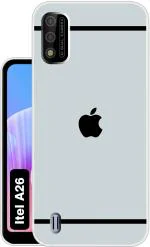 Case Club Silver Silicon Grip Case Back Cover For Itel A26