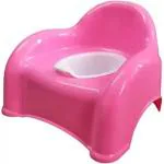 Maanit Baby Training Potty Seat with Removable Lid Potty Seat with Back Support (Pink)