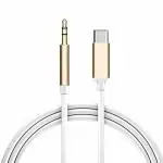 ACCU CABLE Type C To 3.5mm Aux Cable For All Type C Mobile Phones & Car, Laptop, Speaker, All Android Phones (Random)