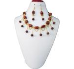 JAYA VISION ENTERPRISES Gemstone Red jasper Tumble & beaded Root Chakra Choker Necklace