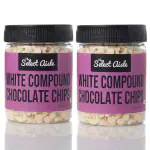The Select Aisle White Compound Chocolate Chips Pack of 2-300g (Cake Decoration Sprinkles, 150g x 2)