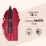 Colors Queen Color It All Non-Transfer Lip Crayon Lipstick| Long Lasting Crayon Lipstick with Creamy Matte Finish| Smudge Proof & Kiss Proof Lip Crayon for Women (Third Date, 3.5 gram) Lipstick