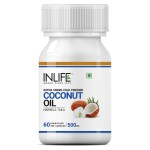Inlife Coconut Oil Supplement 500 mg 60 Vegetarian Capsules