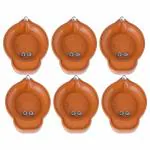 3A BRIGHT Led Diyas with Water Magic Sensing Technology Magic Water Sensor Eco-Friendly E-Diya Candle Plastic (Pack of 6) Table Diya Set