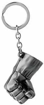 Giftingazebo Marvel Avenger Hulk Silver Strong Hand Metal Keychain Key Chain