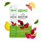 OZiva Biotin Fizzy Drink For Healthier Hair, Skin, and Nails, 30 Sachets (Pack of 5)