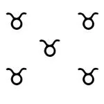Comet Busters Sun Sign Taurus Bindis (BIN1076) Pack of 1