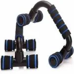 Shopeleven Plastic Pushup Stands With Foam Handles Pectorals Muscle (1 Pair, Color May Vary)