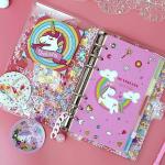 SHIVAARO 13 in 1 DIY Unicorn Diary for Girls, Unicorn Notebook for Girls with Pen, Unicorn kit for Girls, Unicorn Return Gifts for Girls, Kids Diary Unicorn