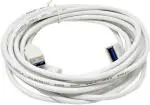 JAMUS Micro USB Cable 5 m 5 meter usb 3.0 extension 5 m Micro USB Cable (Compatible with data cable, (Compatible with computer, White, One Cable)
