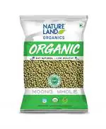 Natureland Organics Moong Sabut / Whole Daal 1 Kg - Organic Healthy Pulses