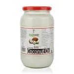 Hathmic Raw Extra Virgin Cold Pressed Coconut Oil, 1L Glass Jar