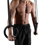 Shopeleven Gymnastic Rings Functional Training For Home Gym Full Body Workout 1000 lbs Capacity with 14.5ft Adjustable Buckle Straps For Cross Fitness