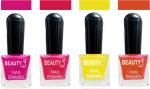OUR Beauty Multicolor High Quality Quick Dry Long Lasting Hd Colors Nail Polish Pcs Vs21, 32 ml (Set Of 4)