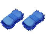 KIRMIT Premium Multipurpose Microfibre Wash and Dry Cleaning Sponge for Car, Home and Office etc. (Pack of 1)