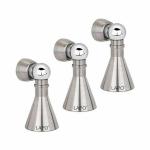 EYE BERRY BASI SALES WITH MISCELLANEOUS DEVICE Heavy Duty Stainless Steel 5 inch Door Magnet Stopper Soft-Catch Door Magnet 360' Angle Hold with Screw Fitting Door Mounted Door Stopper (Matt Finish Pack of 3)