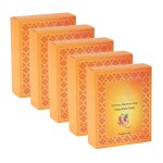 GOLDEN TREEZ Natural Handmade Turmeric Soap For Glowing Skin And Skin Brightening , 115 Gram (Pack of 5)
