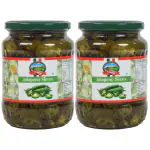 CANEEN Green Jalapeno 680g I 100% Vegan I Ready-to-Eat Fibre-Rich Topping for Pizza, Pasta, Sandwich, Mexican dish | Combo pack of 2 (680gm x 2)