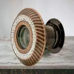 EYE BERRY BASI SALES WITH MISCELLANEOUS DEVICE Door Lens 180 Glass Lens Degree Brass-Zink Door Eye Viewer With Double Diamond Layer With Perfect Matching For Main Door (Diamond Copper - 35-55mm)