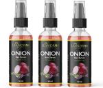Leandros Onion Hair Serum, 50 Ml Each (Pack Of 3)
