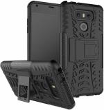 Leyon Black Rubber, Plastic Back Cover For Lg G6