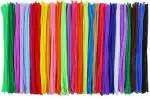 Lakeer Pipe Cleaners 1000 Pcs 10 Colors X 100 pcs Each Color Chenille Stems for DIY Crafts Decorations Creative School Projects (6 mm x 12 Inch, Assorted Bright Colors)
