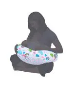 Vparents Blue Cotton Baby Feeding Pillow