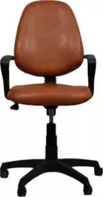 Bambro Croma Brown Office with Fixed Armset Leather Office Executive Chair  (Brown, Pre-assembled)