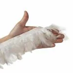 LACESNMORE Fur lace, new half white feather lace | 3 Meter
