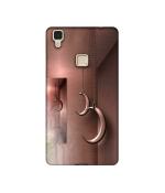 Casotec Flower Metal Design Printed Silicon Soft TPU Back Case Cover for Vivo V3 Max