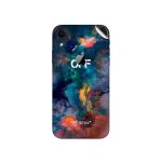 GADGETSWRAP Printed Vinyl Skin Sticker for Apple iPhone XR - Off White Wallpaper