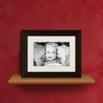 DEEP CREATION photo frame 4x6 Inch Dark Brown Color Synthetic Wood For Tabletop folding stand frame (1 Photo Accommodation 4 by 6 Inch)