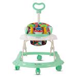 BUMTUM Baby Walker | Baby Walker With Parental Handle, Music and Stopper | 6-48 Months | Walker For Baby | Multifunctional & Adjustable | Spaceship Walker Sea Green