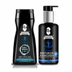 Muuchstac Ocean Bath Care Combo: 3-in-1 Body Wash (200 ml) + Ocean Moisturizer & Sunscreen (100 ml) for Complete Skincare Delight