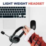 IDEAKARD H150 Wired Stereo Headset, USB Standard Plug, HD Omnidirectional Microphone, Volume Control