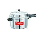 Prestige Popular Virgin Aluminium Precision Weight Valve Pressure Cooker, 8.5 L (Silver)