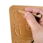 Crackles Wooden Hindi Alphabet Tracing Boards With Dummy Pencil (Set of 2)