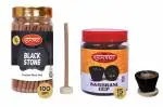 SHYAM CHARAN Premium Incense Dhoop Sticks Blackstone Fragrance with Sambrani cups Natural Dhoop Batti, Set of 2