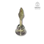 SHINI LIFESTYLE Brass pooja bell, heavy gauge, peetal mandir ghanti for pooja 13cm