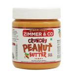 ZIMMER & CO Premium Peanut Butter Crunchy 340g | 78g Protein | German Exceptional Taste | High Protein | Gluten Free | Premium Peanut Butter (Crunchy, 340 g)