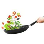 CrossPan Nonstick Fry Pan / Frying Pan, Black, Induction Base, 24 cm