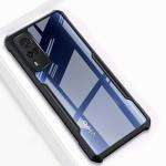 Rakulo Back Cover for Vivo Y51A, Eagle Case Hard PC Back Transparent Shock Proof Rubberized Case (Black)