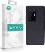 Sprig Liquid Silicone Grey Back Cover For Vivo X70 Pro