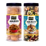 Kesu Nuttz Anjeer & Mixnut 100% Natural & Premium Combo Pack Of 2(250x2) 500gm